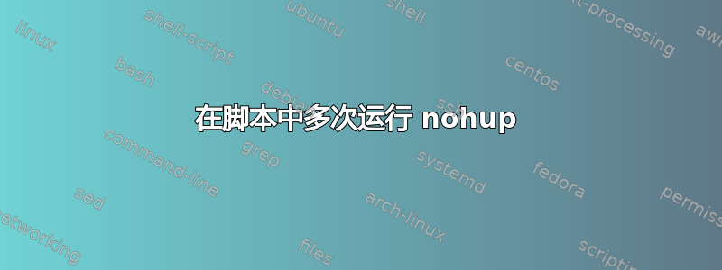 在脚本中多次运行 nohup