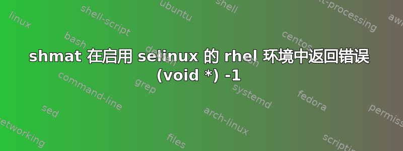 shmat 在启用 selinux 的 rhel 环境中返回错误 (void *) -1