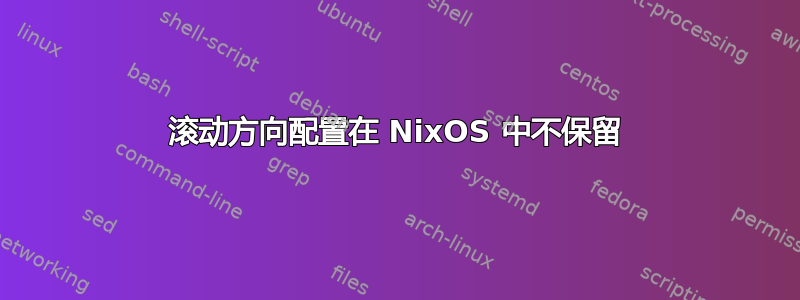 滚动方向配置在 NixOS 中不保留