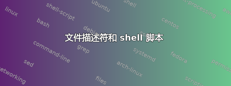 文件描述符和 shell 脚本