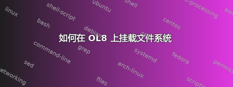 如何在 OL8 上挂载文件系统