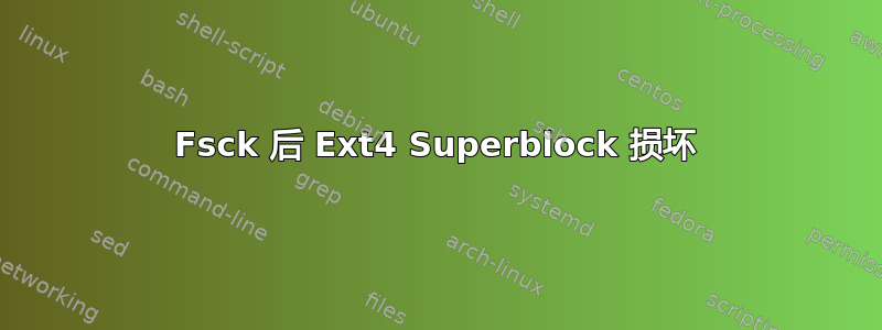 Fsck 后 Ext4 Superblock 损坏