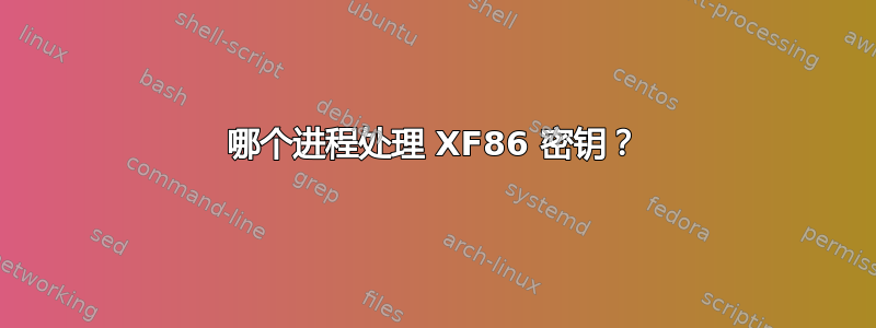 哪个进程处理 XF86 密钥？