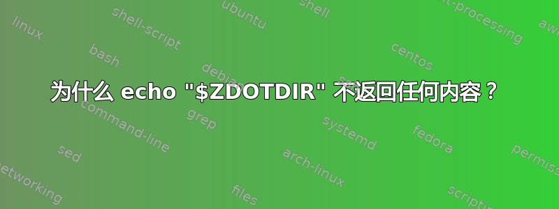 为什么 echo "$ZDOTDIR" 不返回任何内容？