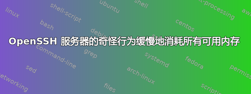OpenSSH 服务器的奇怪行为缓慢地消耗所有可用内存