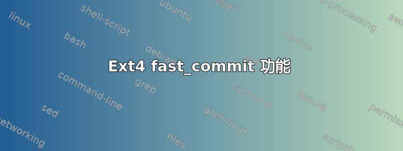 Ext4 fast_commit 功能