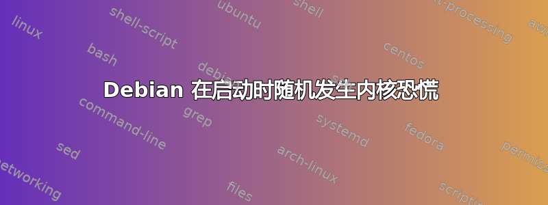 Debian 在启动时随机发生内核恐慌