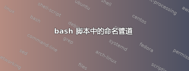 bash 脚本中的命名管道