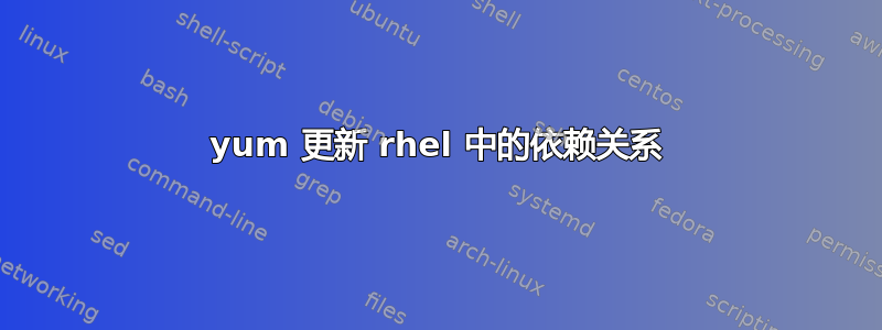 yum 更新 rhel 中的依赖关系