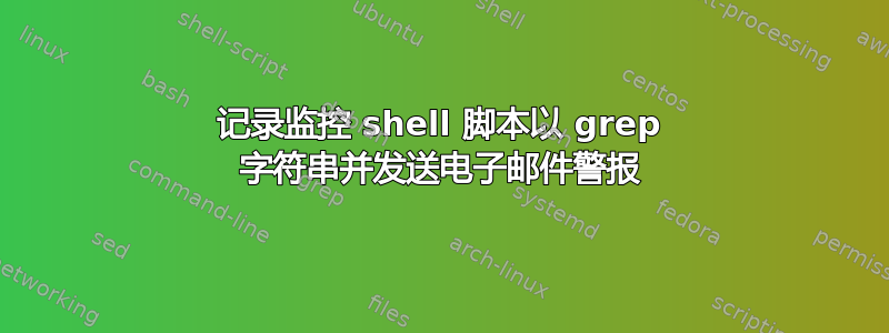 记录监控 shell 脚本以 grep 字符串并发送电子邮件警报