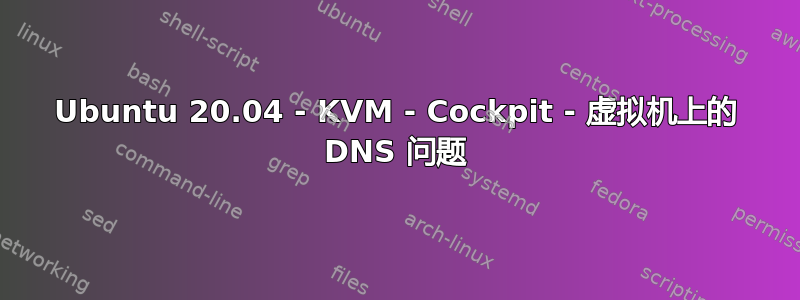 Ubuntu 20.04 - KVM - Cockpit - 虚拟机上的 DNS 问题