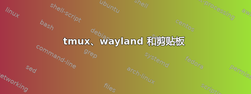 tmux、wayland 和剪贴板