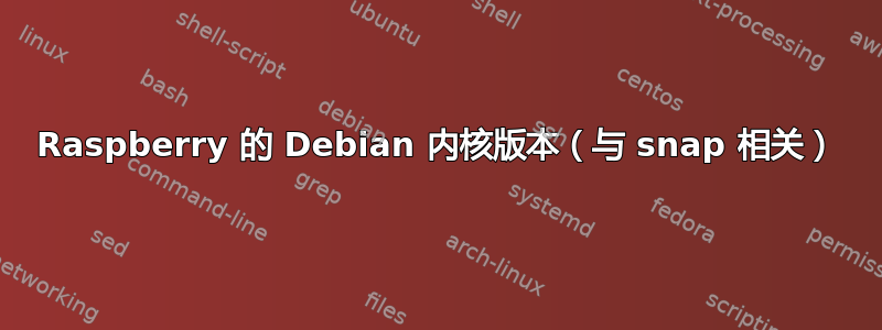 Raspberry 的 Debian 内核版本（与 snap 相关）