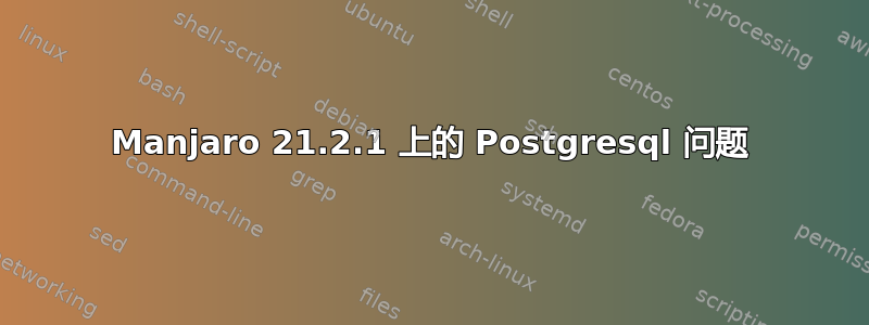 Manjaro 21.2.1 上的 Postgresql 问题