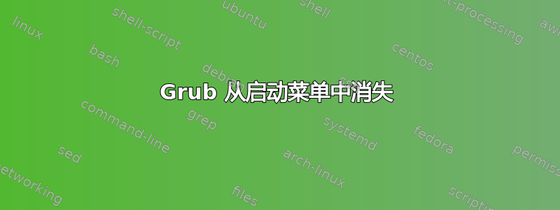 Grub 从启动菜单中消失