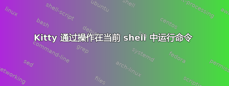 Kitty 通过操作在当前 shell 中运行命令