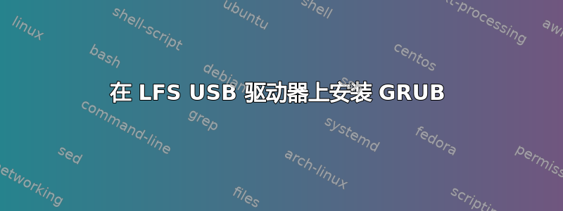 在 LFS USB 驱动器上安装 GRUB