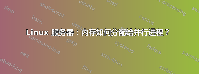 Linux 服务器：内存如何分配给并行进程？