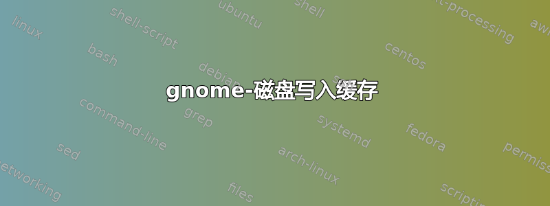 gnome-磁盘写入缓存