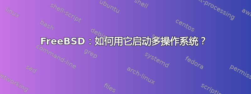 FreeBSD：如何用它启动多操作系统？