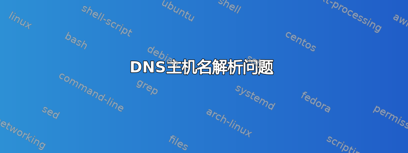 DNS主机名解析问题