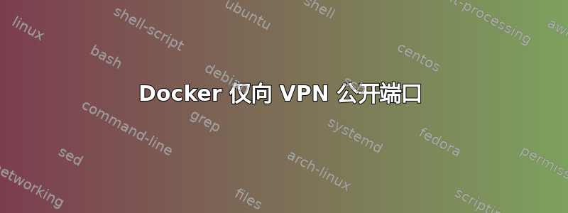 Docker 仅向 VPN 公开端口