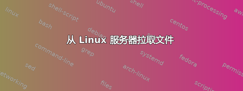 从 Linux 服务器拉取文件