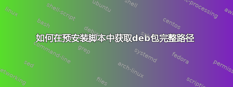 如何在预安装脚本中获取deb包完整路径