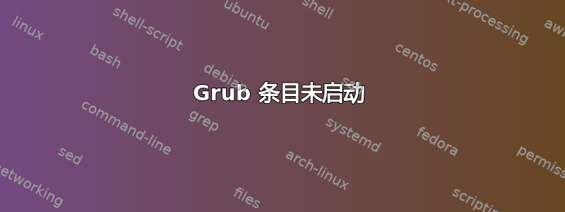 Grub 条目未启动