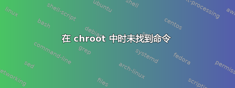 在 chroot 中时未找到命令