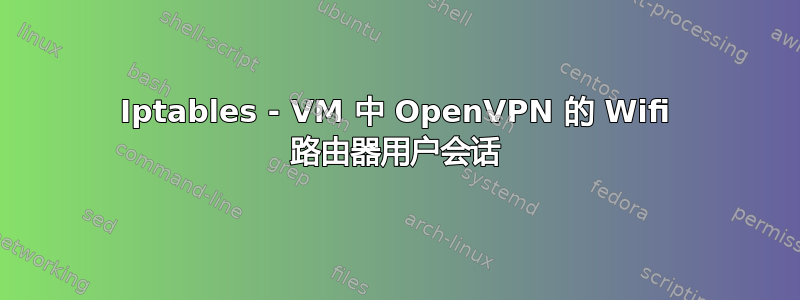 Iptables - VM 中 OpenVPN 的 Wifi 路由器用户会话