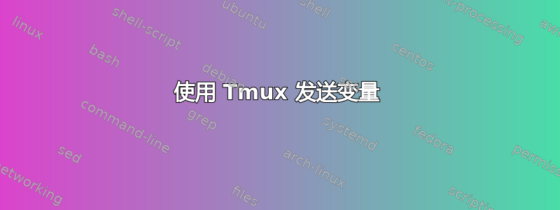 使用 Tmux 发送变量