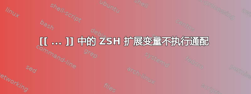 [[ ... ]] 中的 ZSH 扩展变量不执行通配