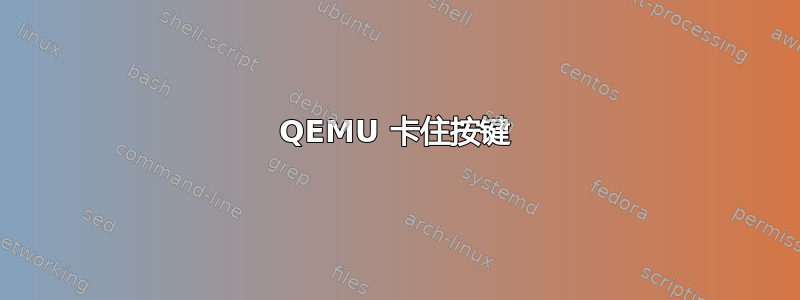 QEMU 卡住按键