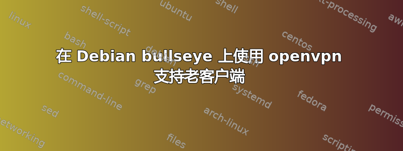 在 Debian bullseye 上使用 openvpn 支持老客户端