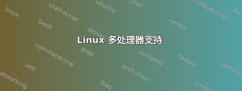 Linux 多处理器支持