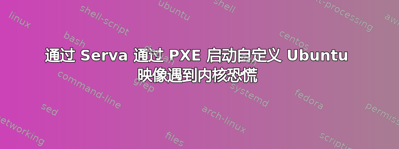 通过 Serva 通过 PXE 启动自定义 Ubuntu 映像遇到内核恐慌