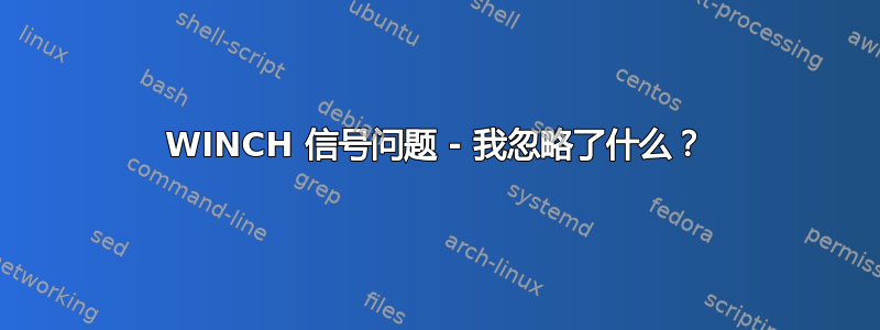 WINCH 信号问题 - 我忽略了什么？