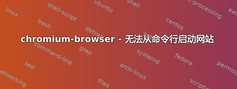 chromium-browser - 无法从命令行启动网站