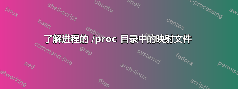 了解进程的 /proc 目录中的映射文件