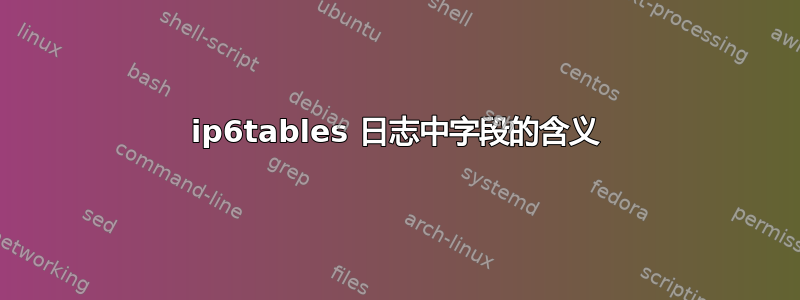 ip6tables 日志中字段的含义