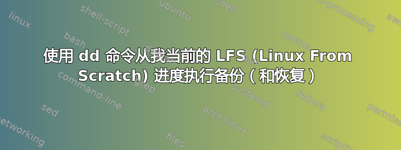 使用 dd 命令从我当前的 LFS (Linux From Scratch) 进度执行备份（和恢复）