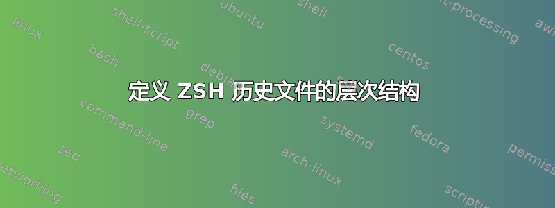 定义 ZSH 历史文件的层次结构