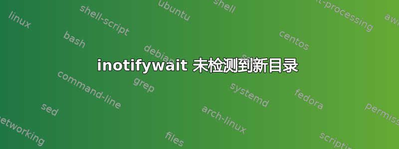 inotifywait 未检测到新目录