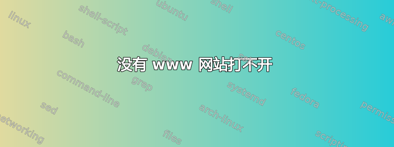 没有 www 网站打不开