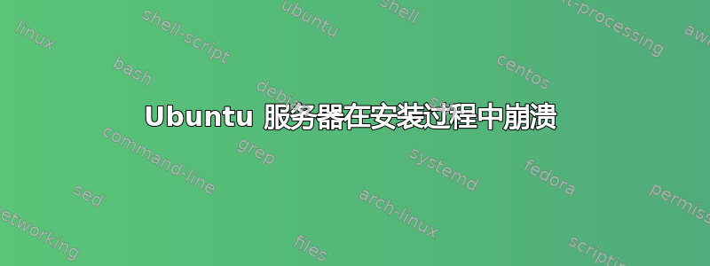 Ubuntu 服务器在安装过程中崩溃