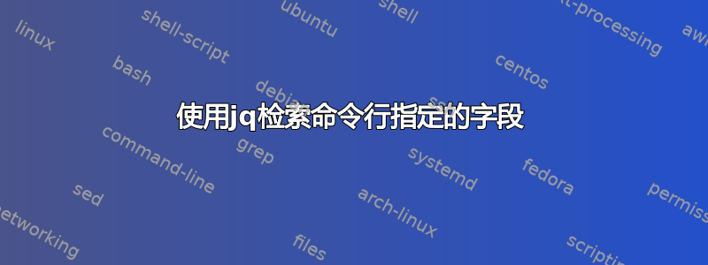 使用jq检索命令行指定的字段