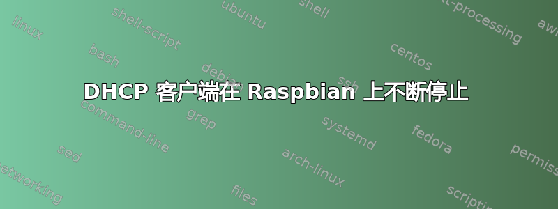 DHCP 客户端在 Raspbian 上不断停止