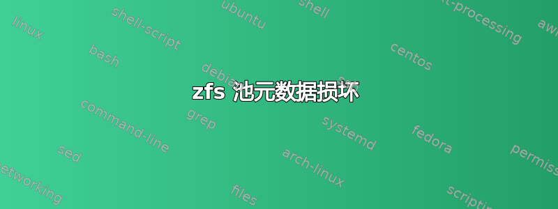 zfs 池元数据损坏