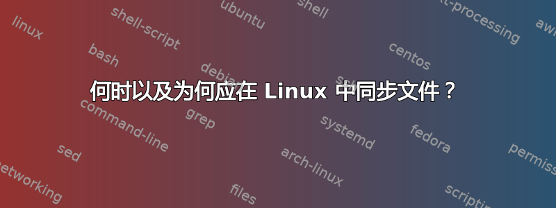 何时以及为何应在 Linux 中同步文件？